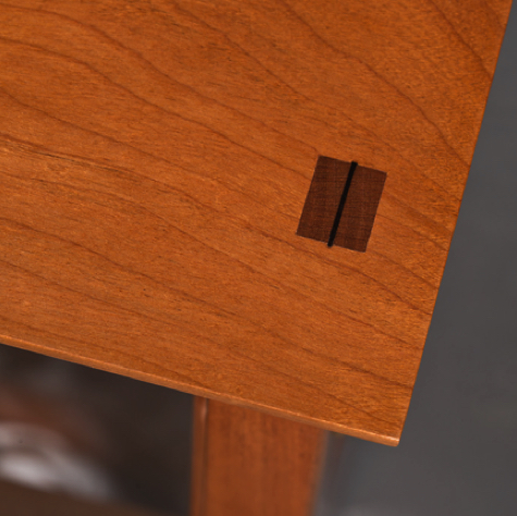 Clock wedged through tenons. Clock wedged through tenons.
